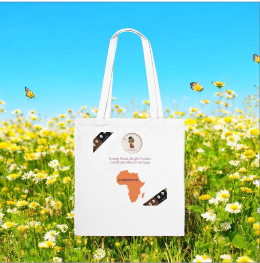 ETHNEEGIFTS Tote Bag Adinkra symbols Respect