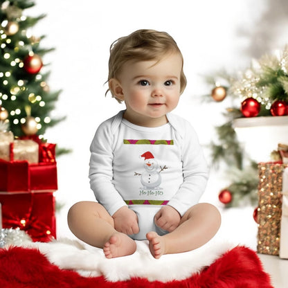 ETHNEEGIFTS Baby Long Sleeve Bodysuit SNOWMAN