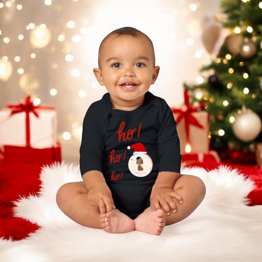 ETHNEEGIFTS Baby Long Sleeve Bodysuit HO HO HO