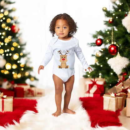 ETHNEEGIFTS Baby Long Sleeve Bodysuit REINDEER