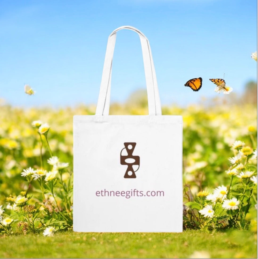 ETHNEEGIFTS Tote Bag Adinkra symbols Respect