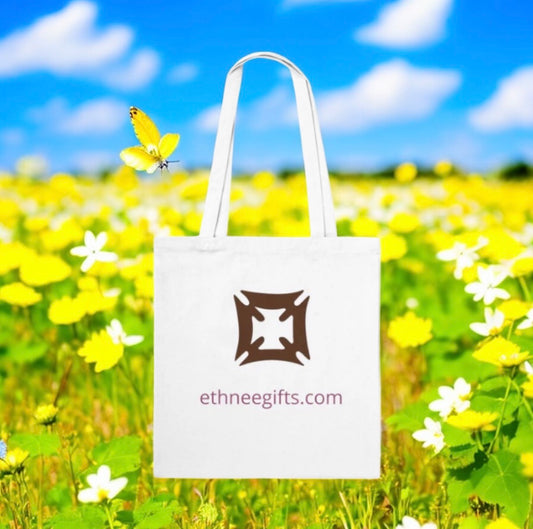 ETHNEEGIFTS Tote Bag Adinkra symbols Security & Safety