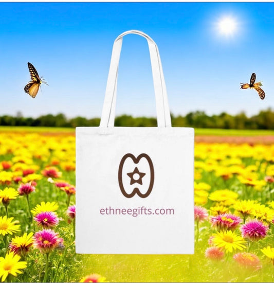 ETHNEEGIFTS Tote Bag Adinkra symbols Hope