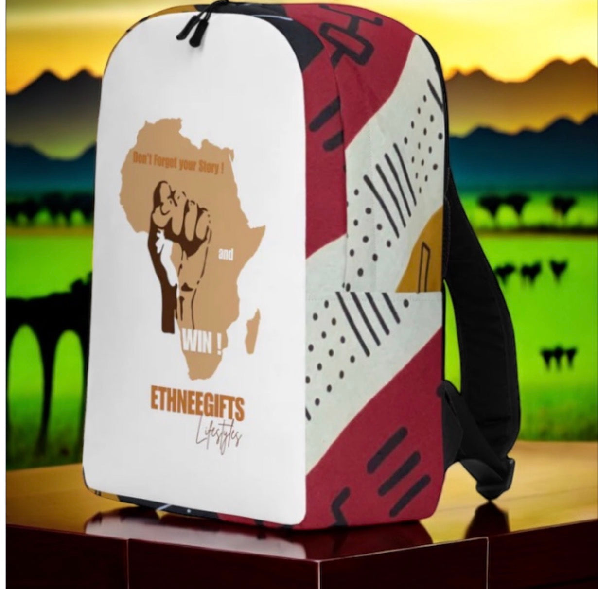 ETHNEEGIFTS Minimalist Backpack