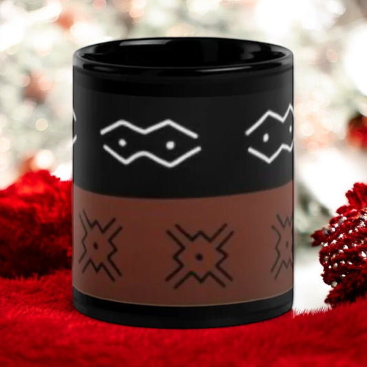 ETHNEEGIFTS Black Glossy ETHNEEK Mug