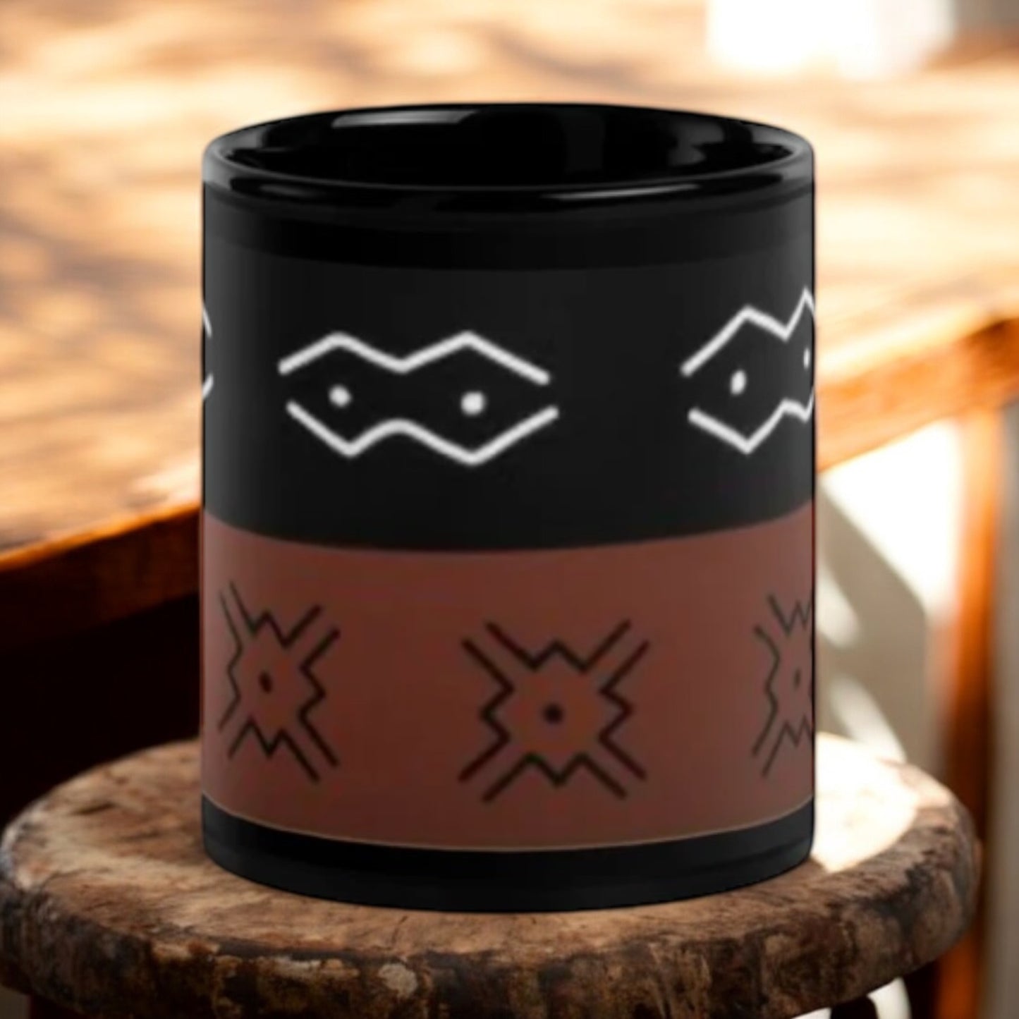 ETHNEEGIFTS Black Glossy ETHNEEK Mug