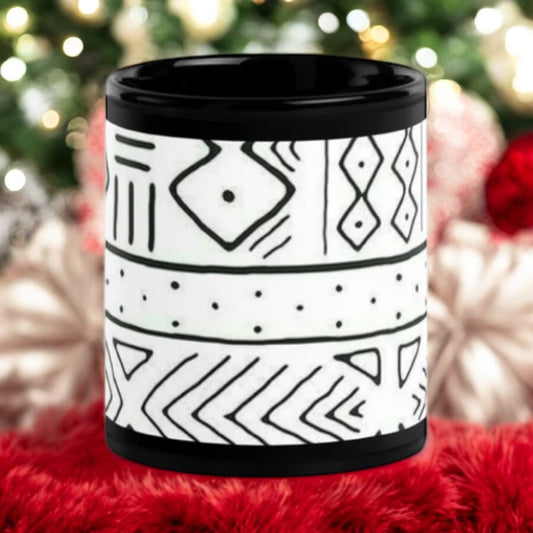 ETHNEEGIFTS Black Glossy ETHNEEK Mug