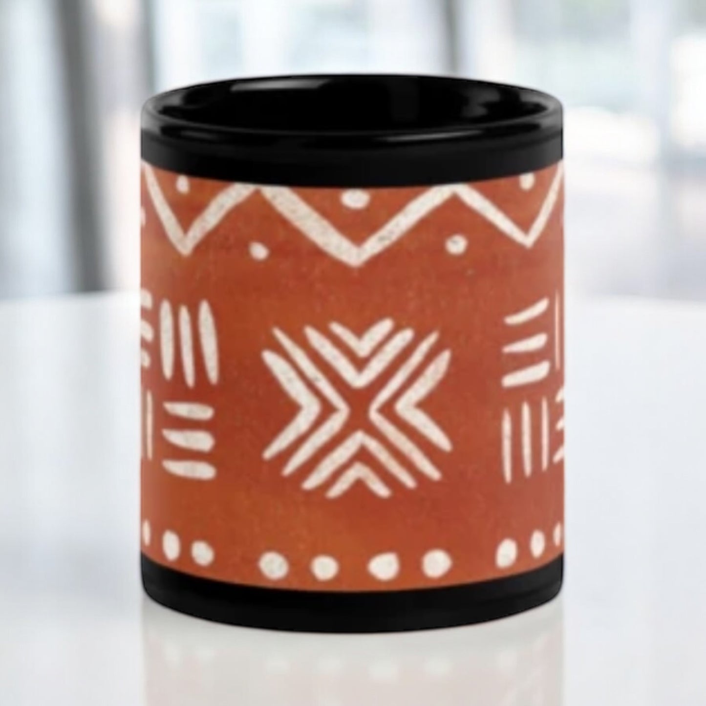 ETHNEEGIFTS Black Glossy ETHNEEK Mug