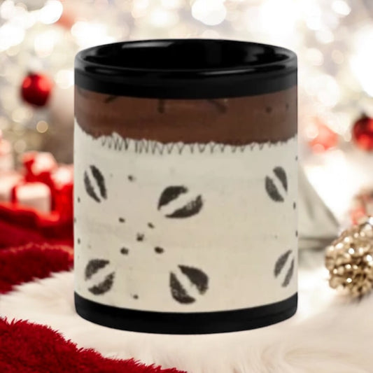 ETHNEEGIFTS Black Glossy BOGOLAN Mug