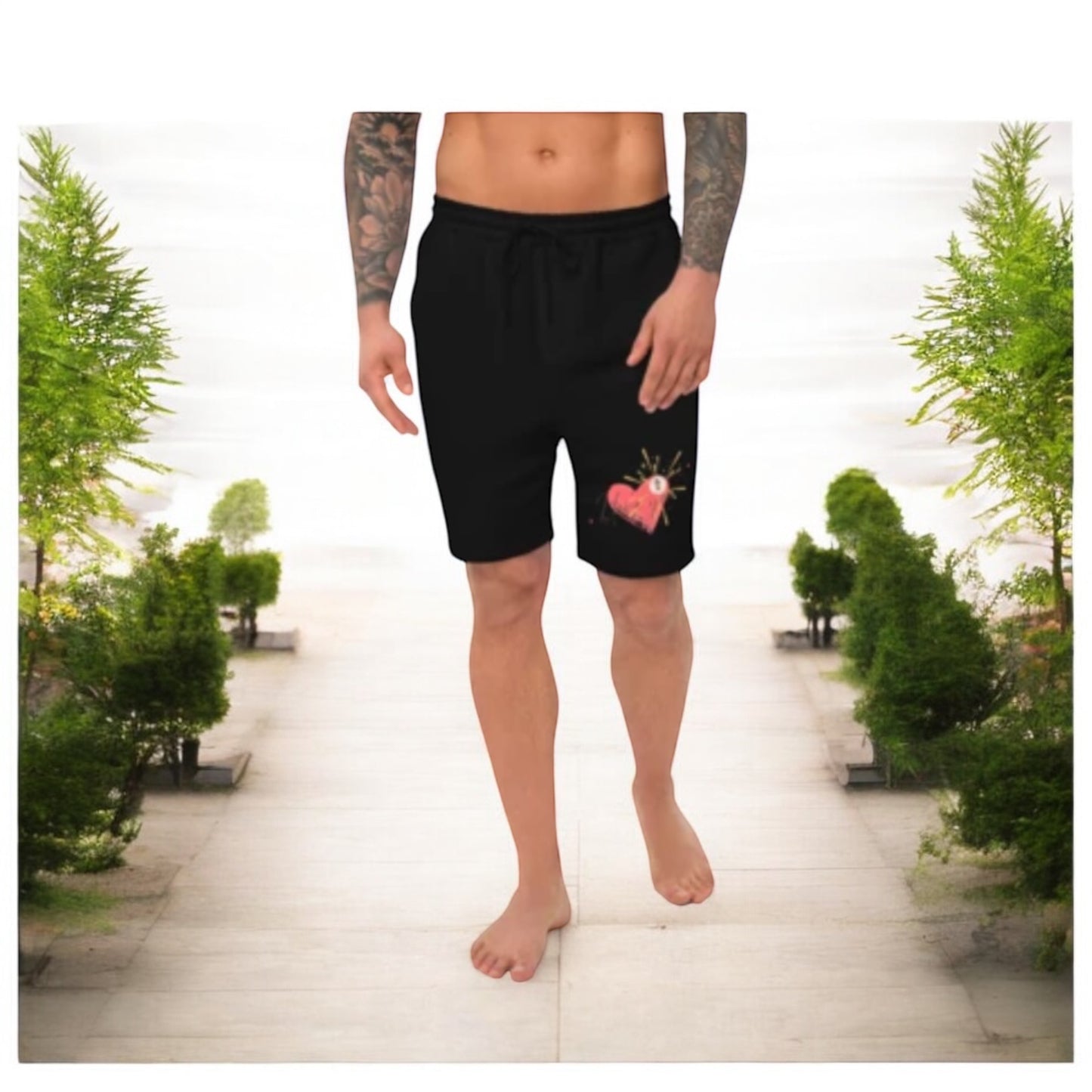 Men's fleece Love shorts