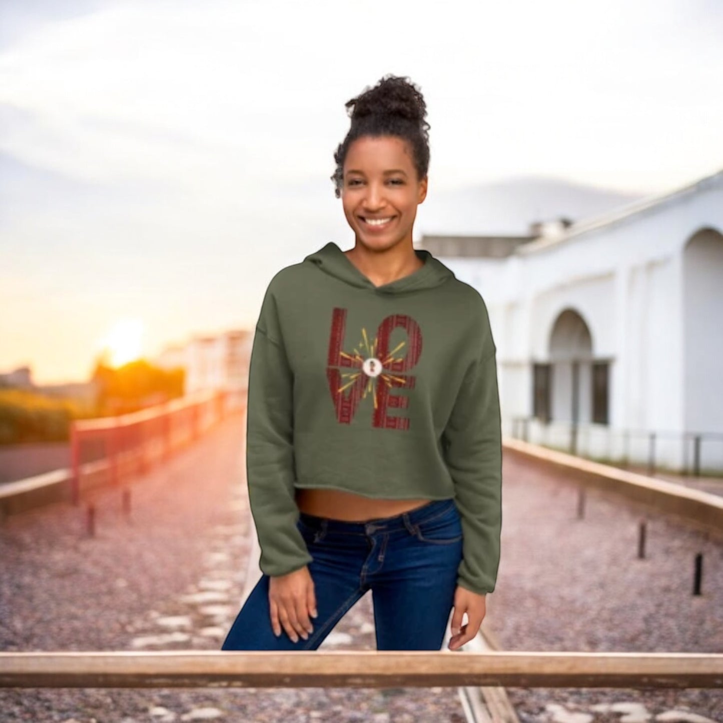 Crop Hoodie Love