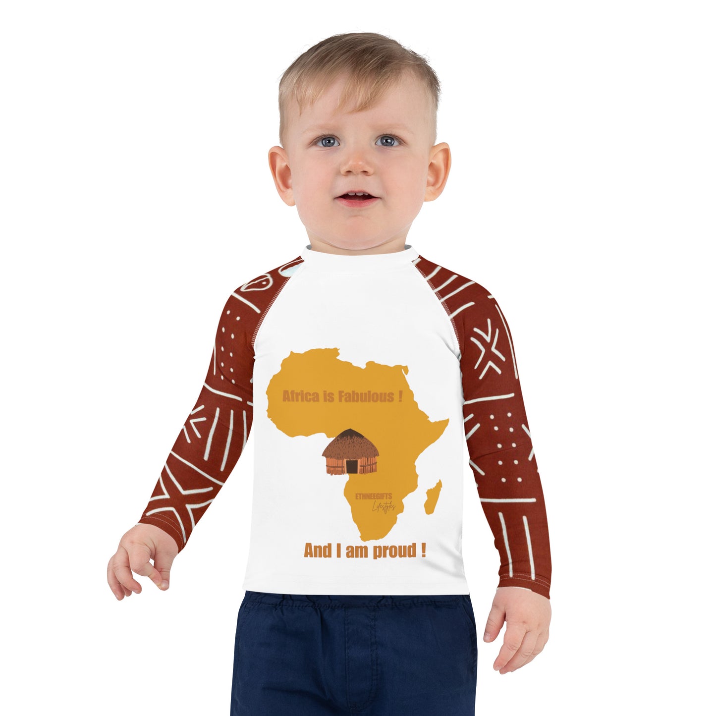 ETHNEEGIFTS Kids Rash Guard