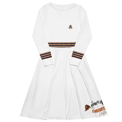 ETHNEEGIFTS dress I AM THAT QUEEN brown