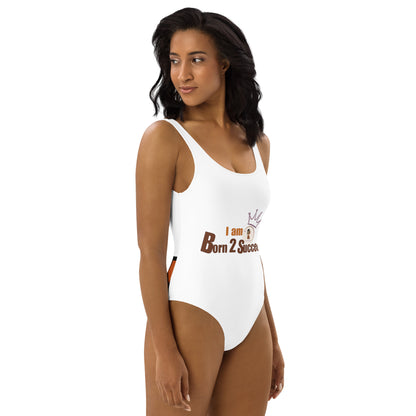 One-Piece Swimsuit I AM BORN TO SUCCEED