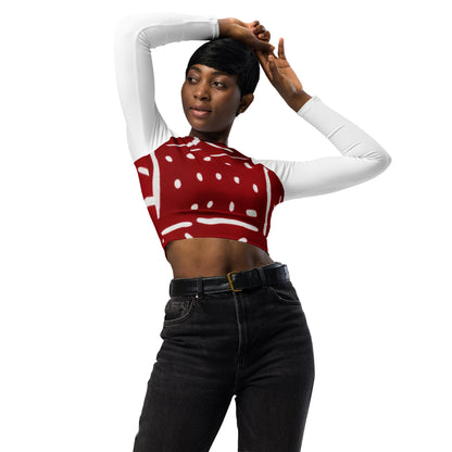 ETHNEEGIFTS long-sleeve crop top