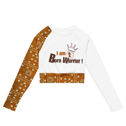 Crop top I AM BORN WARRIOR