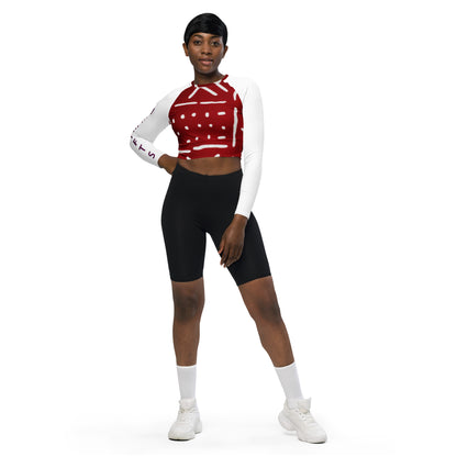 ETHNEEGIFTS long-sleeve crop top