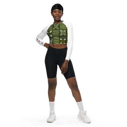 ETHNEEGIFTS long-sleeve crop top