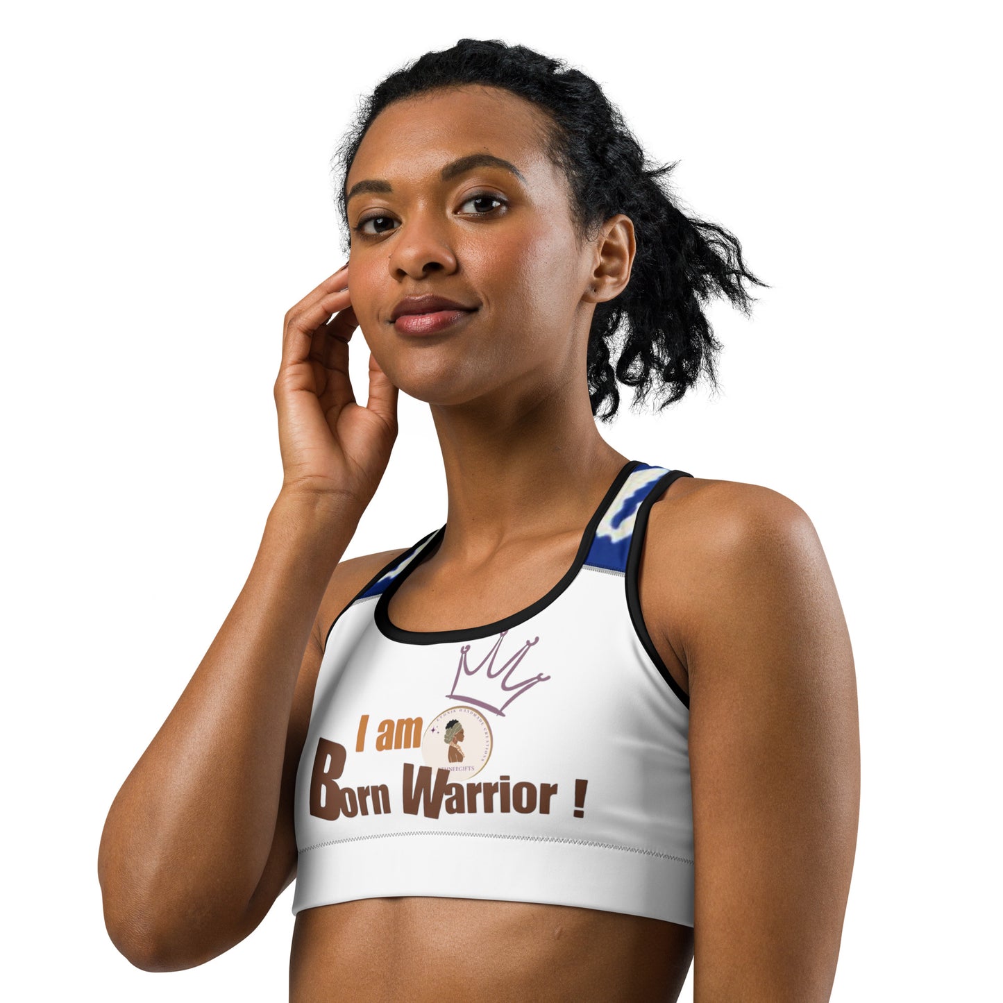 Sports bra I AM BORN WARRIOR