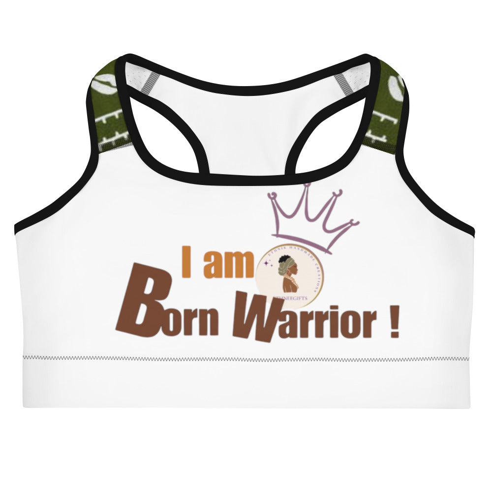 Sports bra I AM BORN WARRIOR