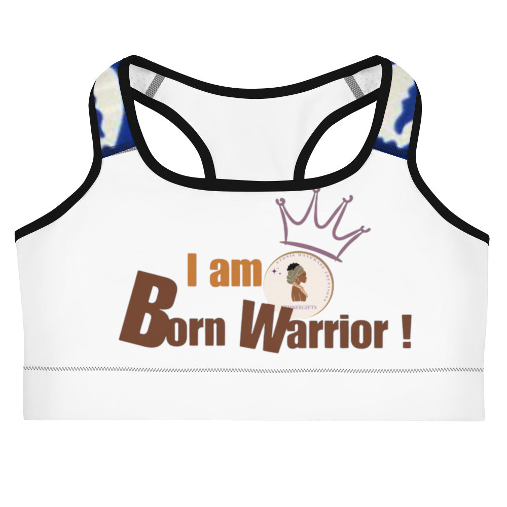 Sports bra I AM BORN WARRIOR