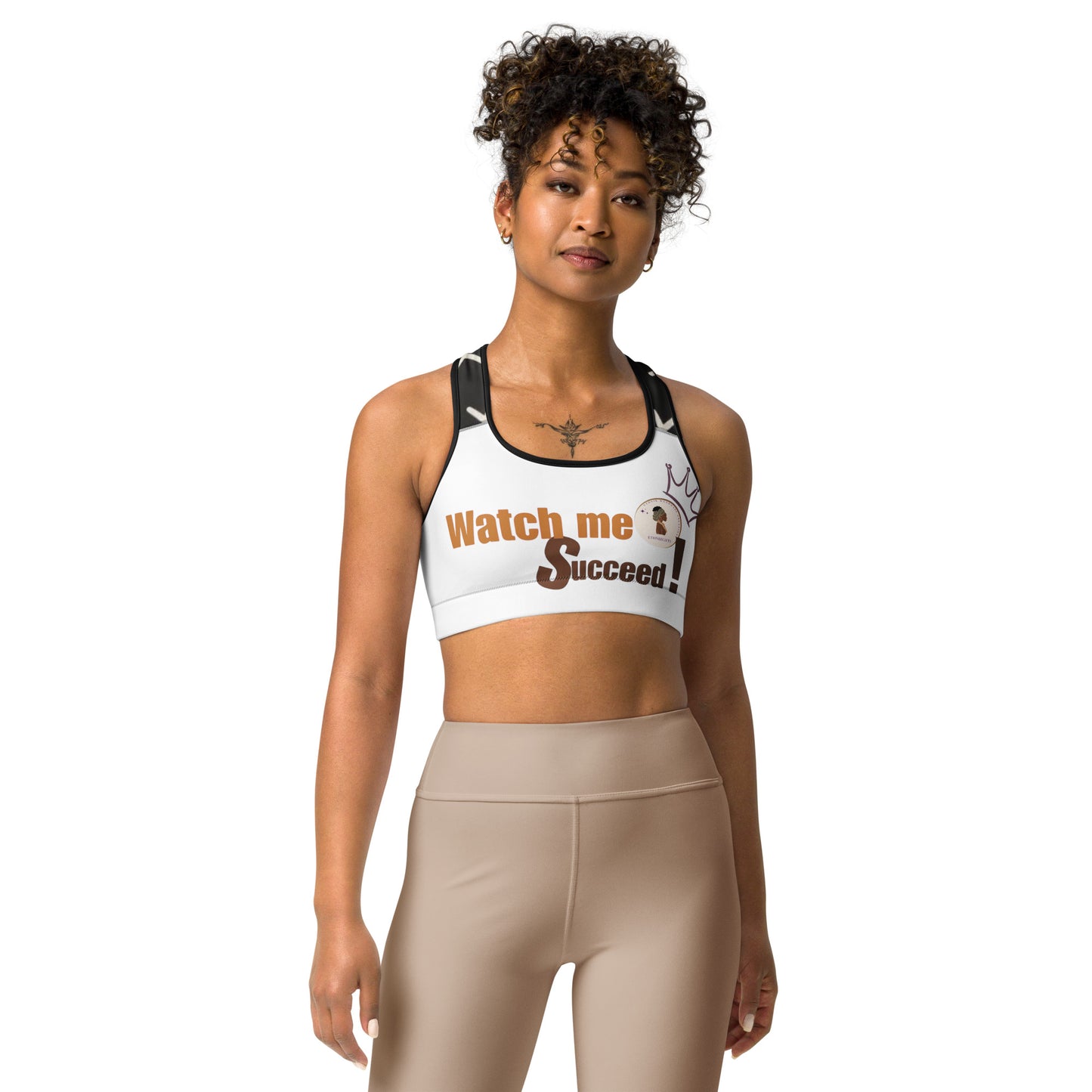 Sports bra WATCH ME SUCCEED