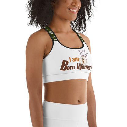 Sports bra I AM BORN WARRIOR