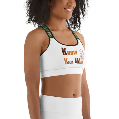 ETHNEEGIFTS Sports bra KNOW YOUR WORTH