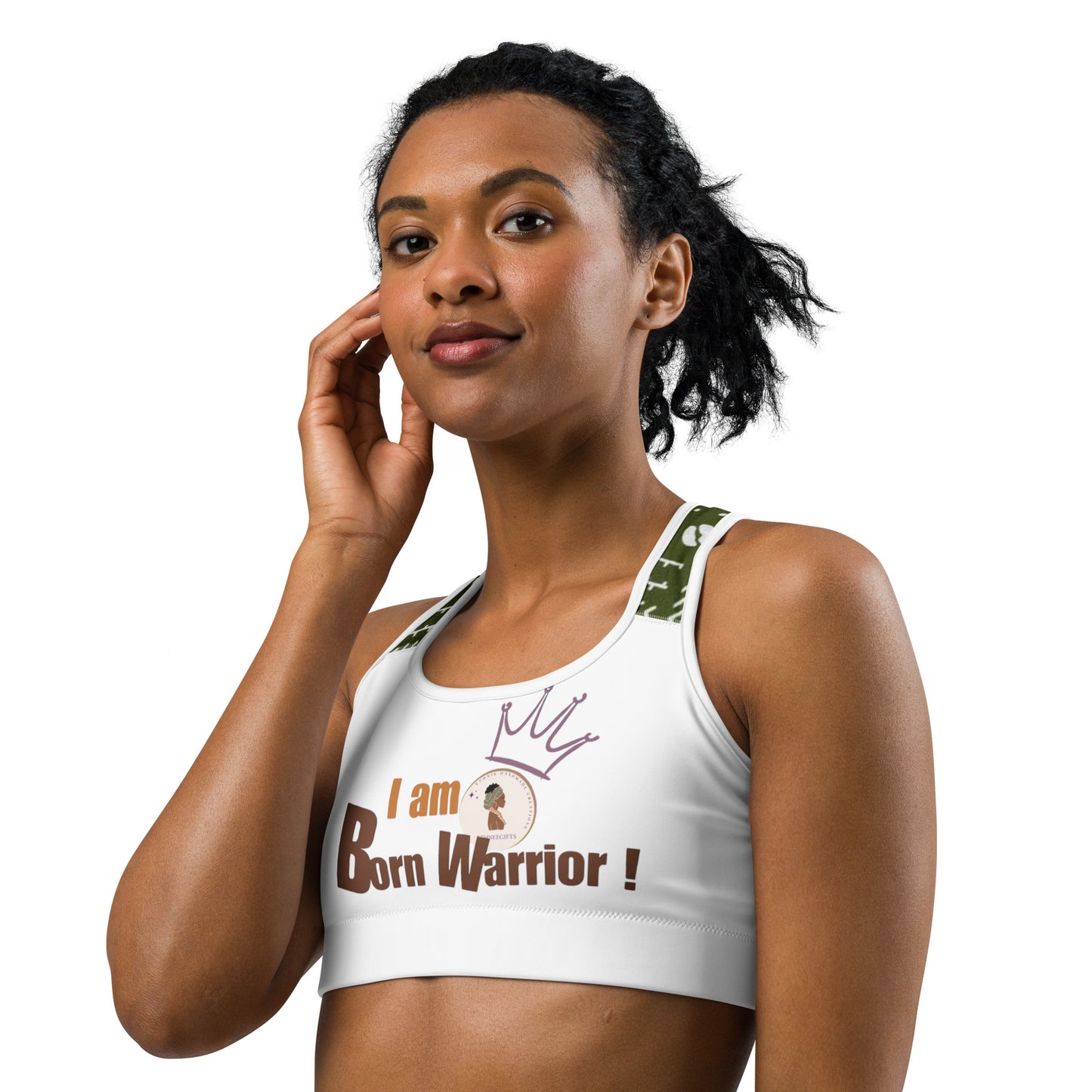 Sports bra I AM BORN WARRIOR