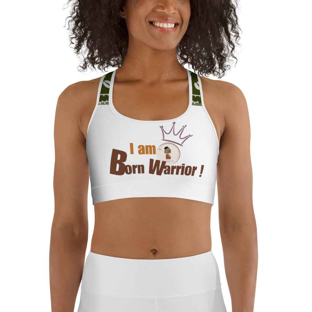 Sports bra I AM BORN WARRIOR