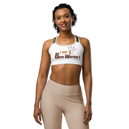 Sports bra I AM BORN WARRIOR