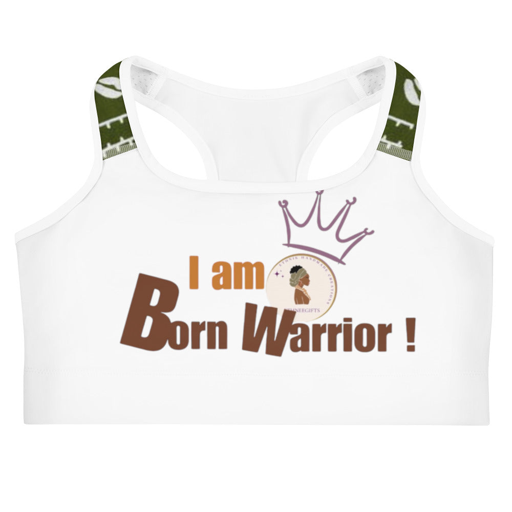 Sports bra I AM BORN WARRIOR