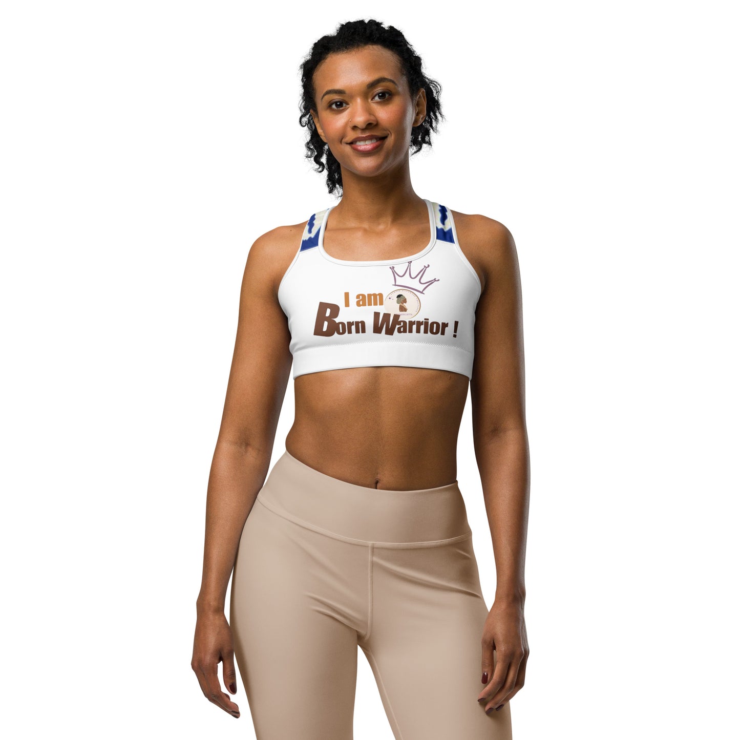 Sports bra I AM BORN WARRIOR