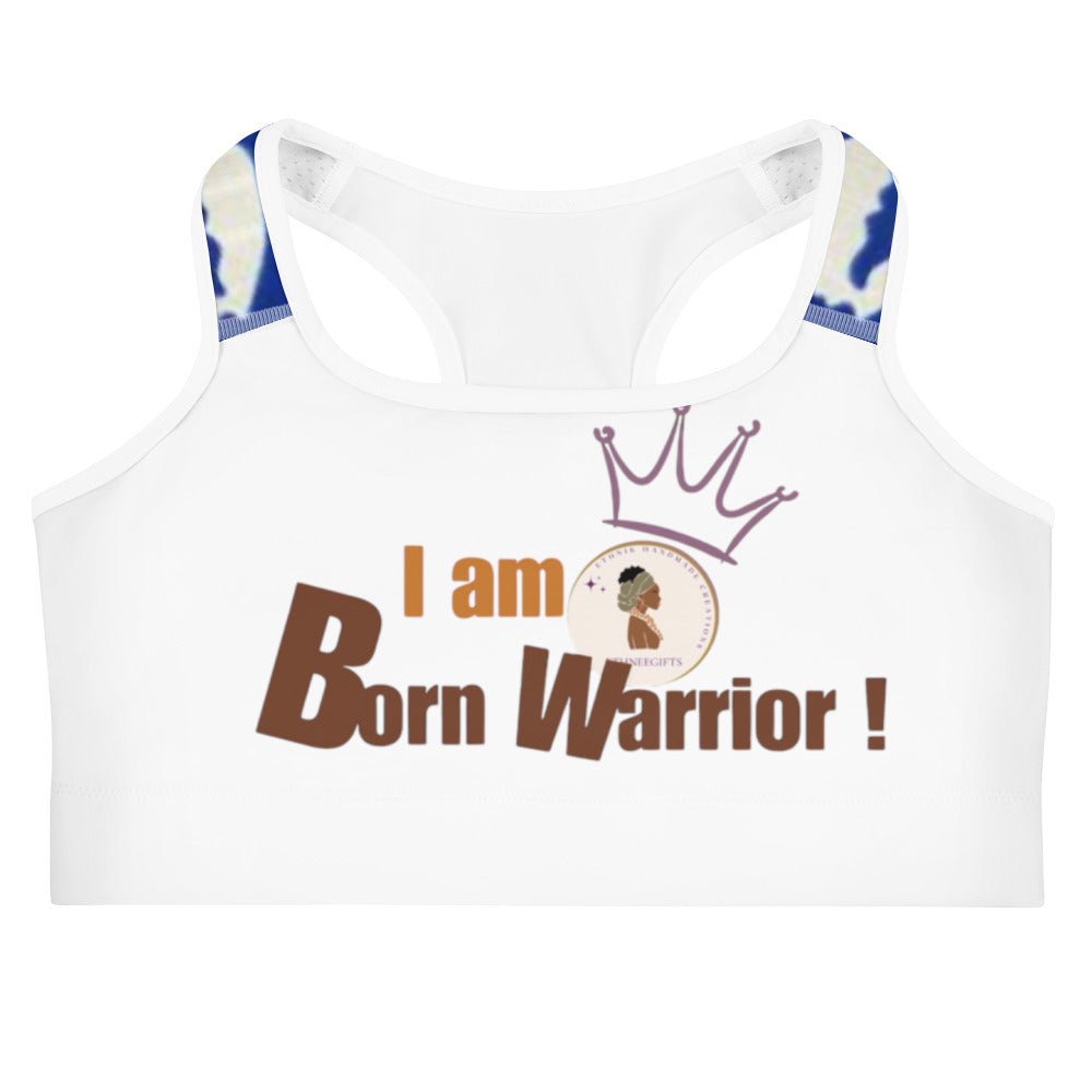 Sports bra I AM BORN WARRIOR