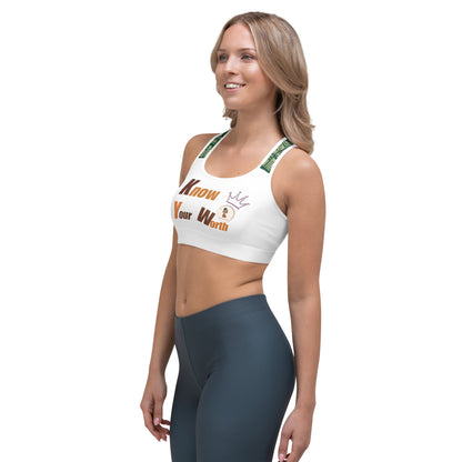 ETHNEEGIFTS Sports bra KNOW YOUR WORTH