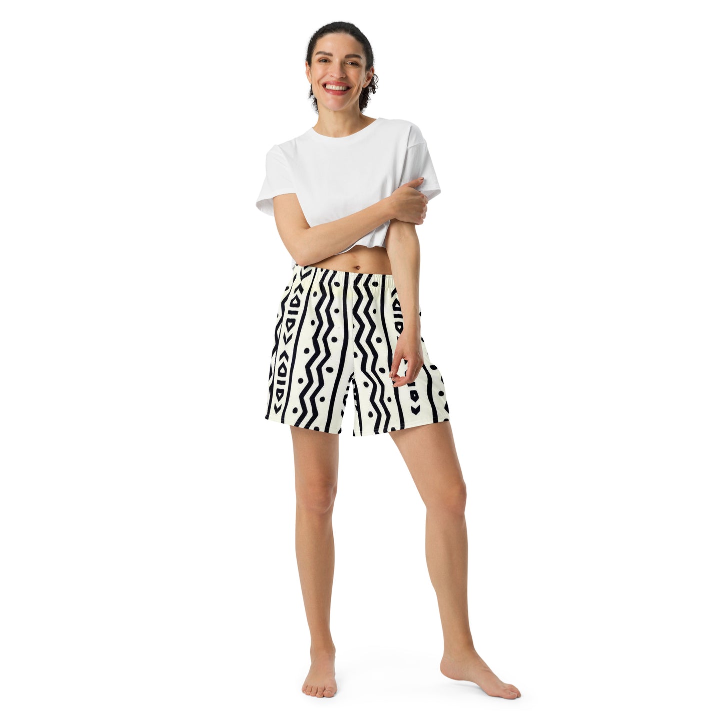 Athletic Long Shorts unisex African design