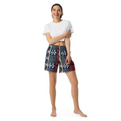 Athletic Long Shorts unisex African design