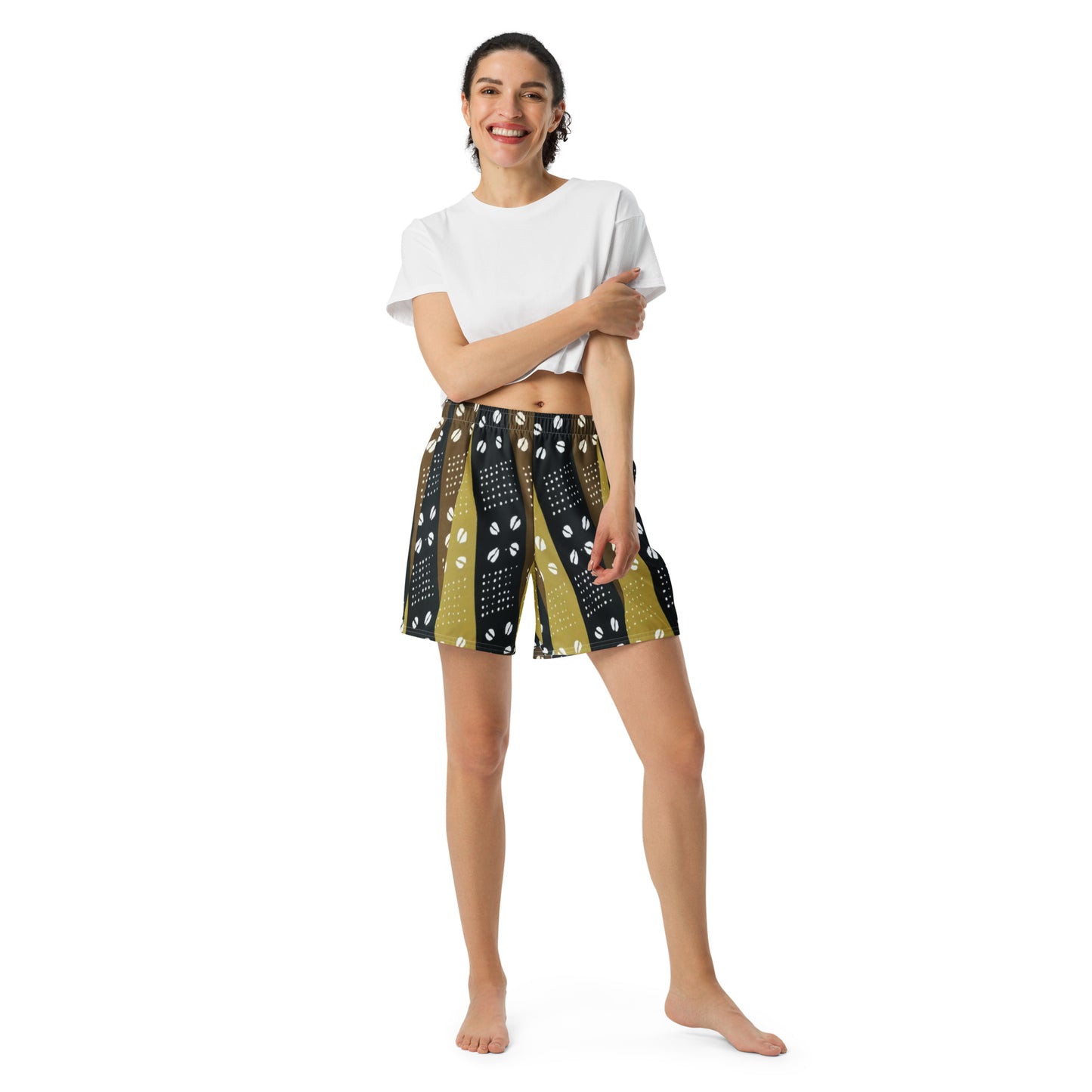 Athletic Long Shorts unisex African design