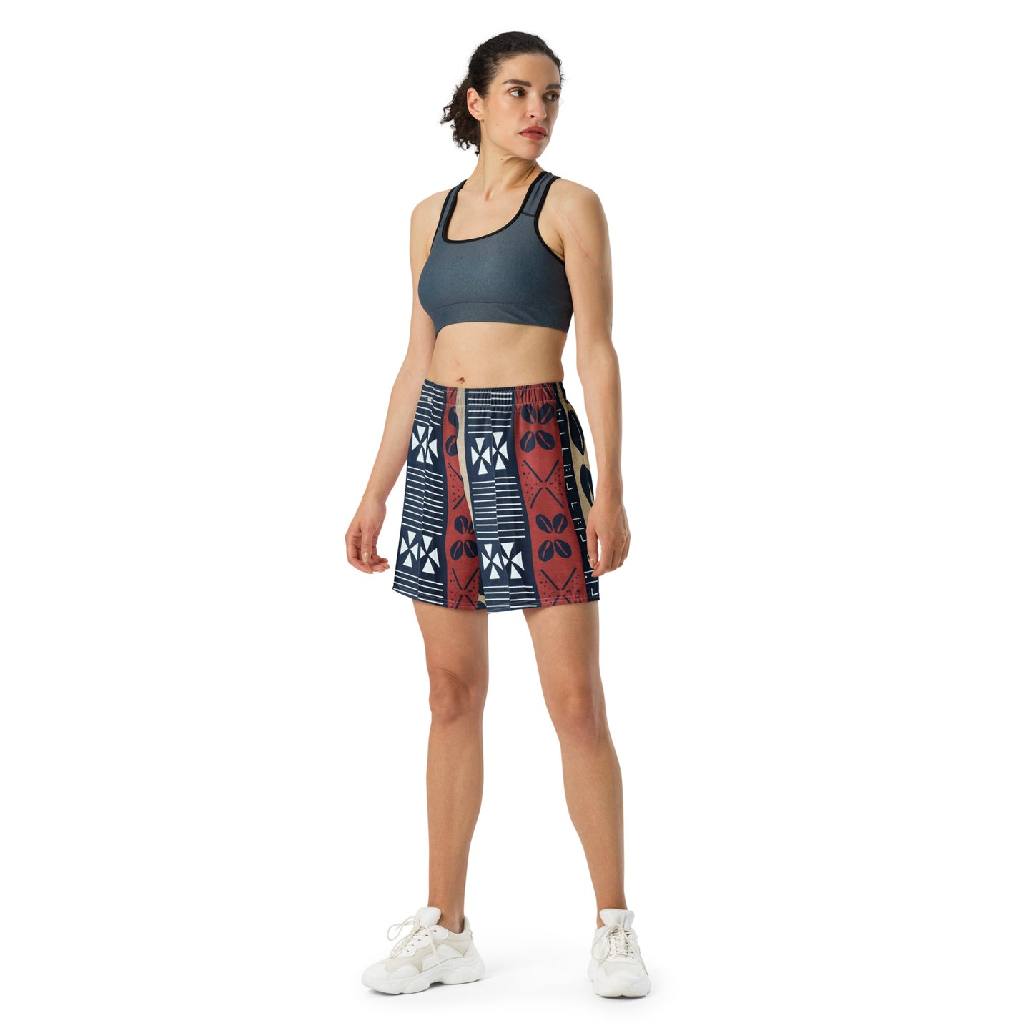 Athletic Long Shorts unisex African design