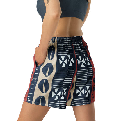 Athletic Long Shorts unisex African design