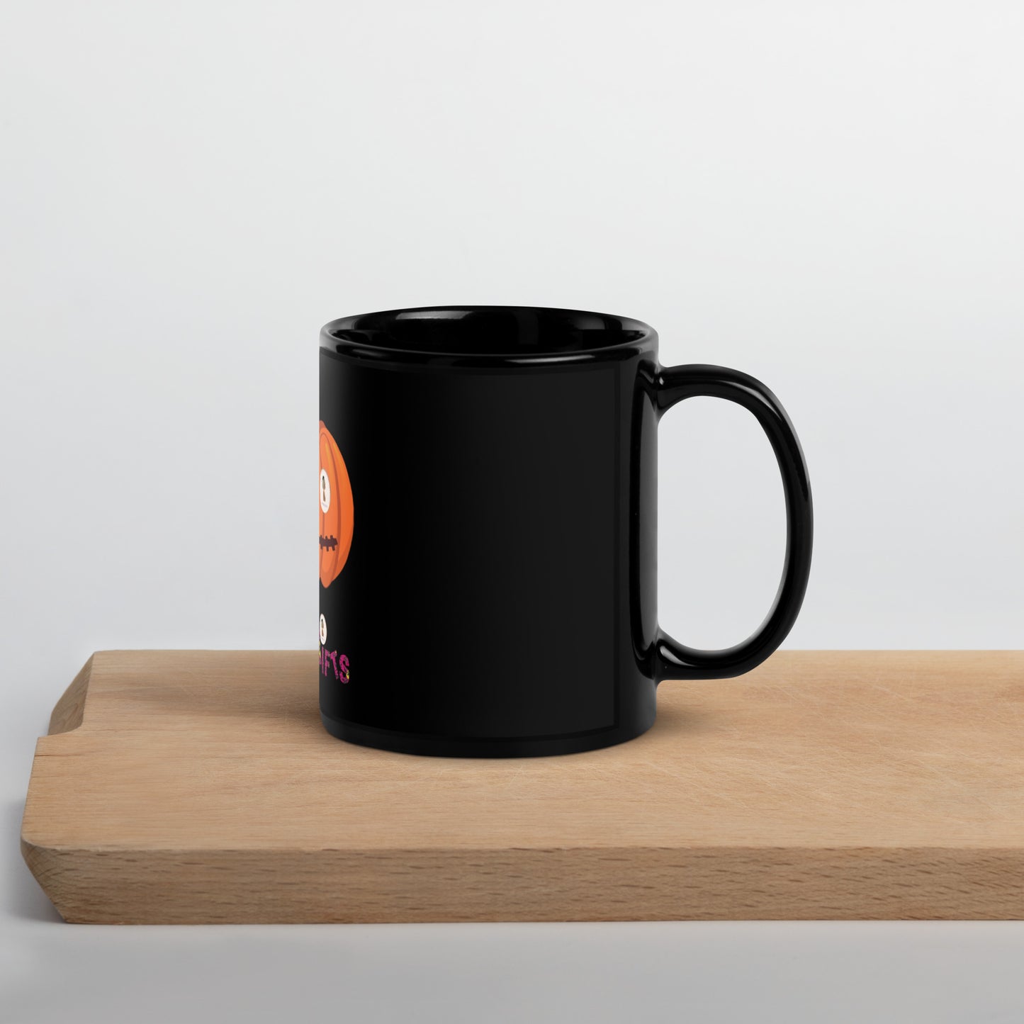 Black Glossy Mug PUMPKIN