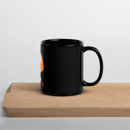 Black Glossy Mug PUMPKIN 1 EYE