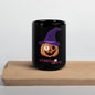 Black Glossy Mug PUMPKIN WIZARD