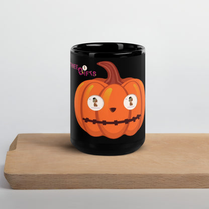 Black Glossy Mug PUMPKIN