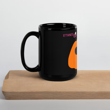 Black Glossy Mug PUMPKIN 1 EYE