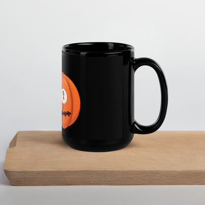 Black Glossy Mug PUMPKIN