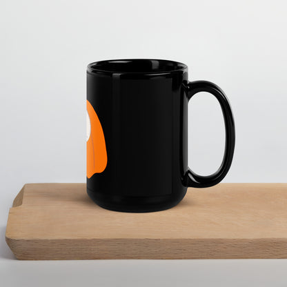 Black Glossy Mug PUMPKIN 1 EYE