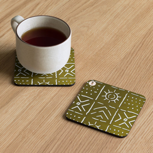 ETHNEEGIFTS Cork-back coaster