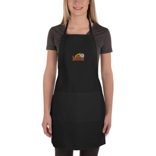 Embroidered Apron HAPPY HALLOWEEN