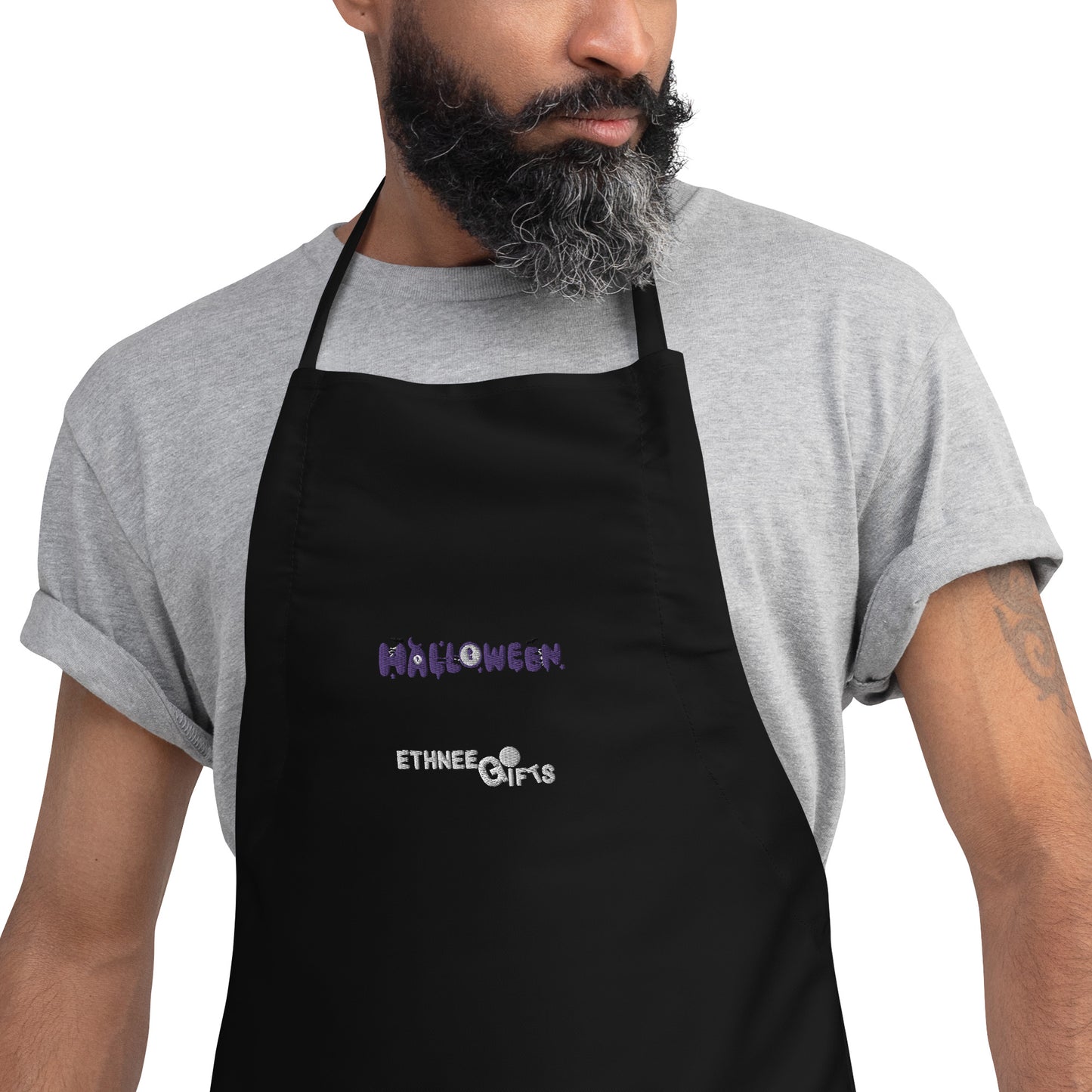 Embroidered Apron HALLOWEEN